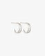 Priam Split Hoops Silver