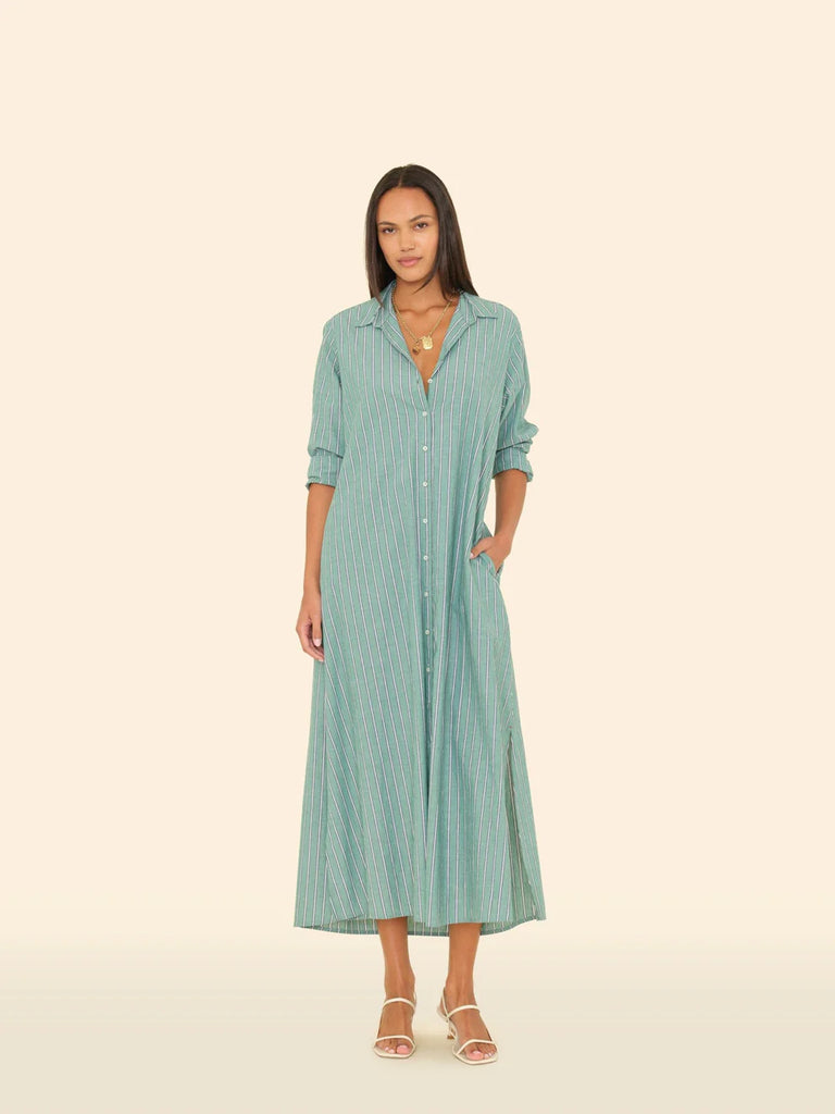 Boden Dress Cilantro Stripe