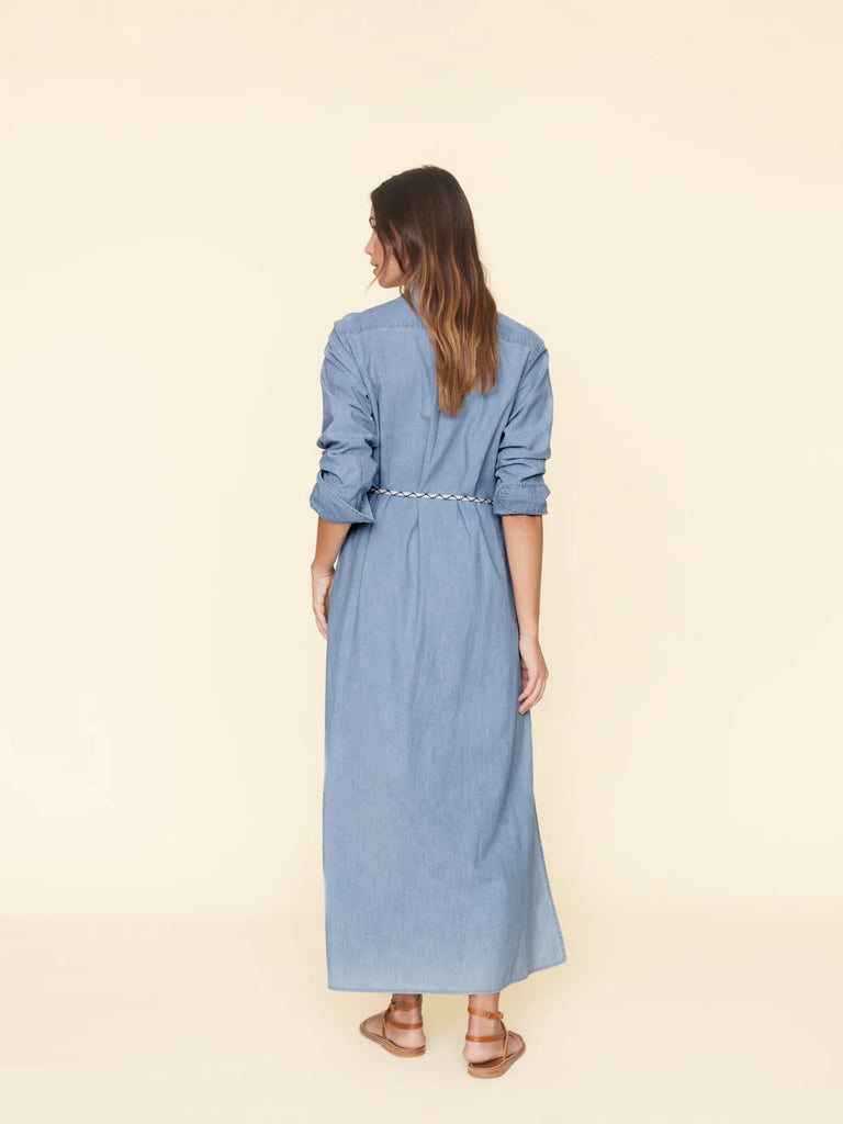 Boden Dress Dusty Blue Chambray