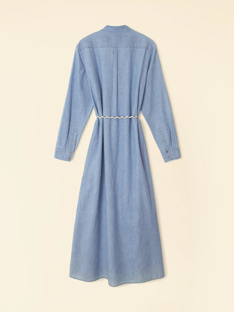 Boden Dress Dusty Blue Chambray