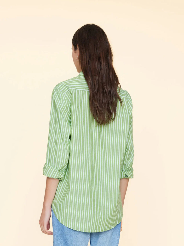 Beau Shirt Matcha Stripe