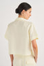 Crop Lace Poppy Camp Shirt