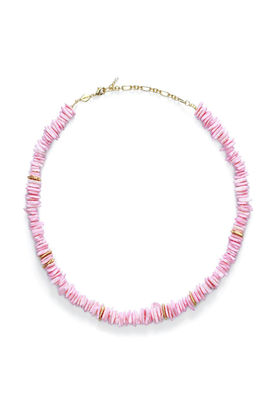 Puka shell clearance necklace pink