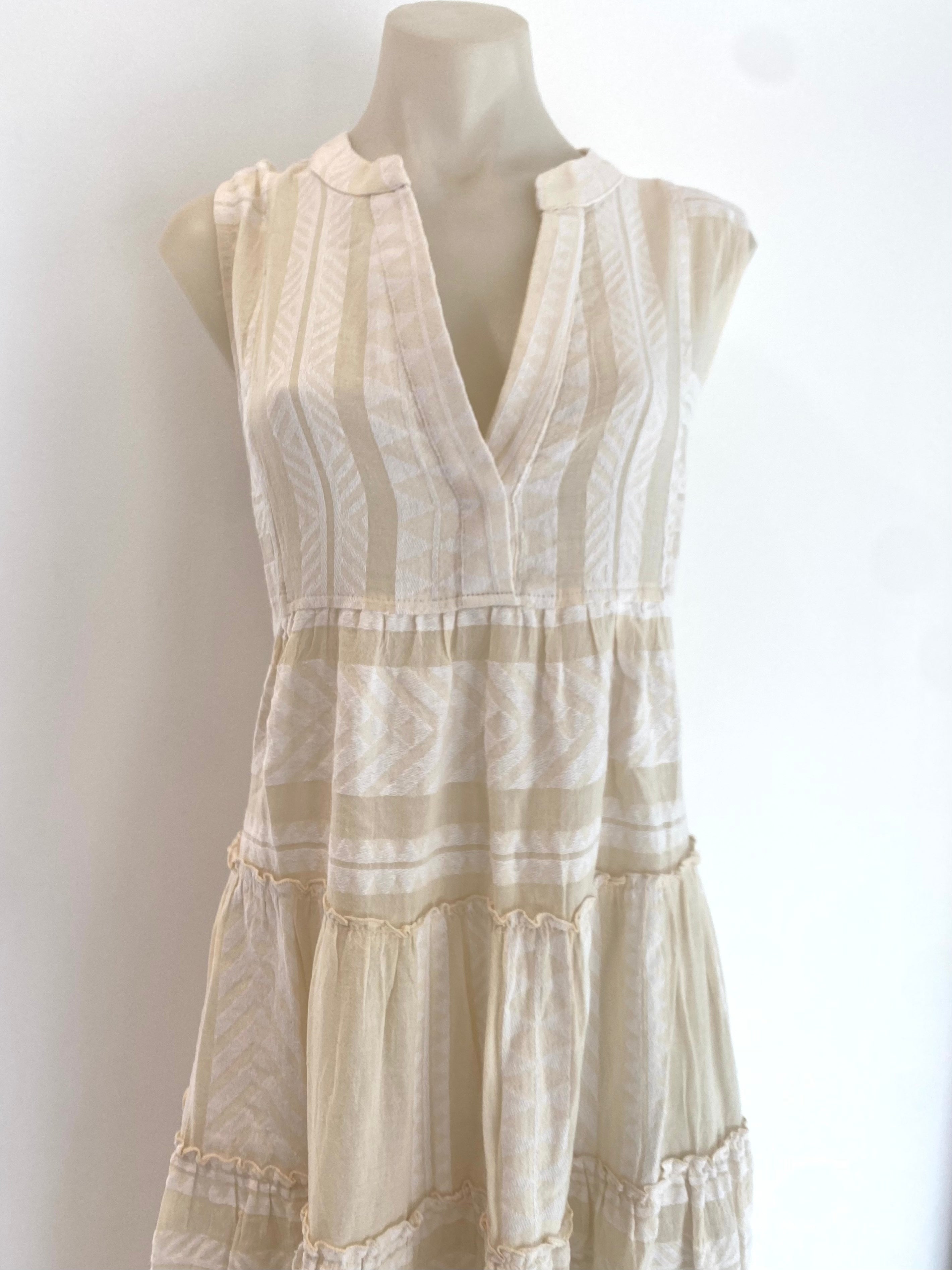 Sleeveless Ella Midi Ecru – Toscani Australia