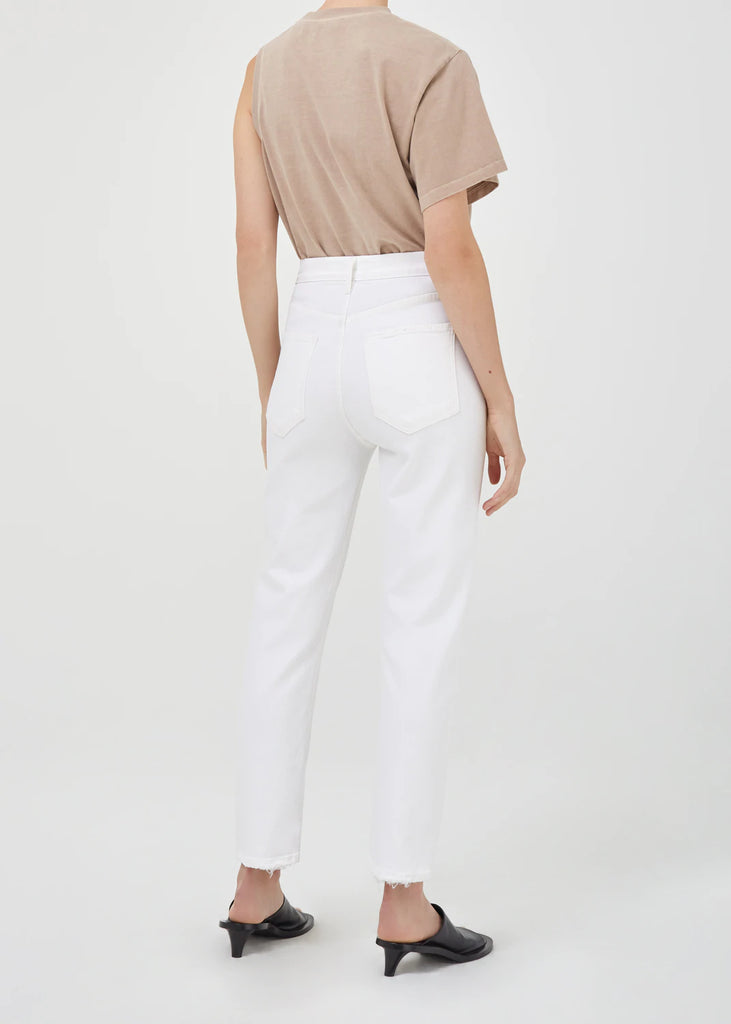 Riley Crop Jean in White Whip