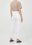 Riley Crop Jean in White Whip