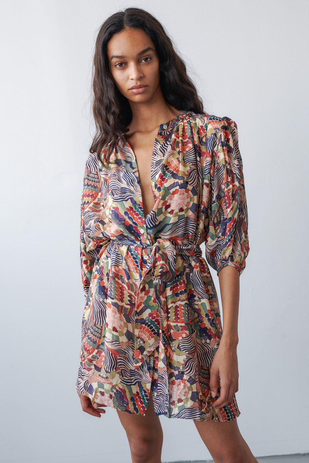 Topshop floral best sale tassel mini dress