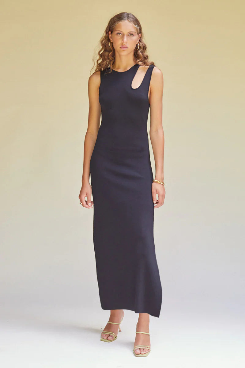 Quinn | Women’s Basic Minimal Midi Dress
