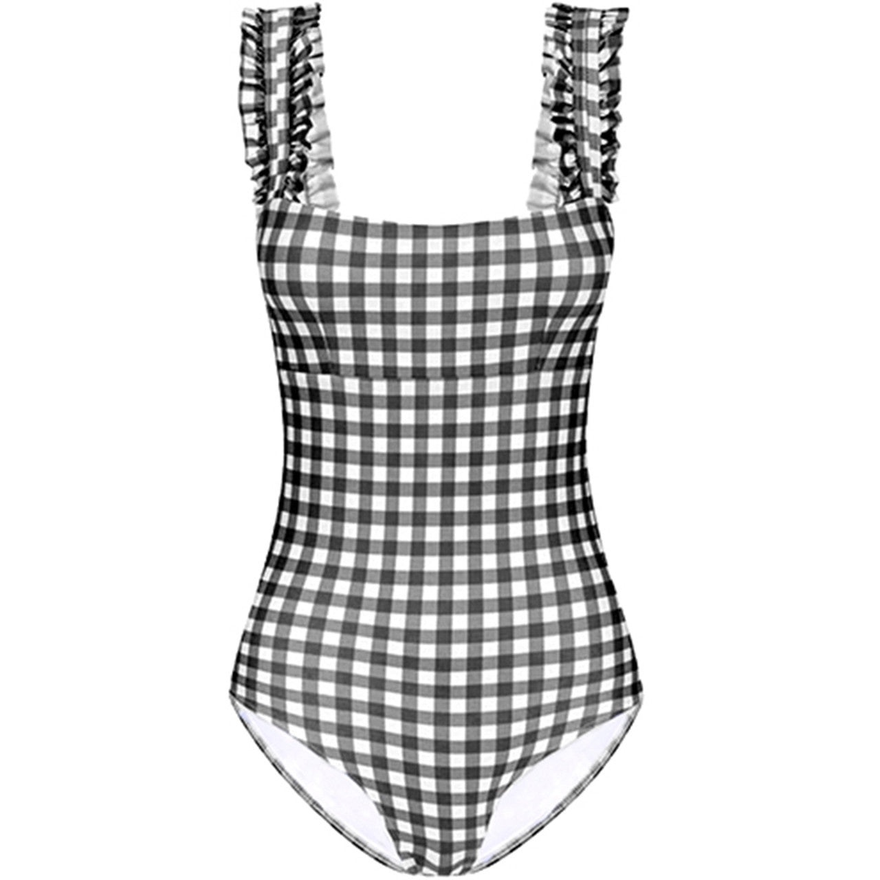 Classic Gingham Ruffle One Piece Toscani Australia