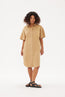 Chiara Short Sleeve Shirt Dress Toffee
