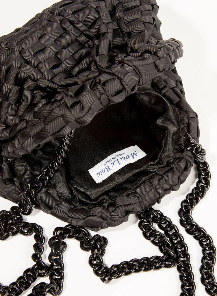 Mini Game Bag Black Ribbon