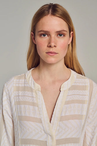 Ella  Midi Dress Ecru Off White