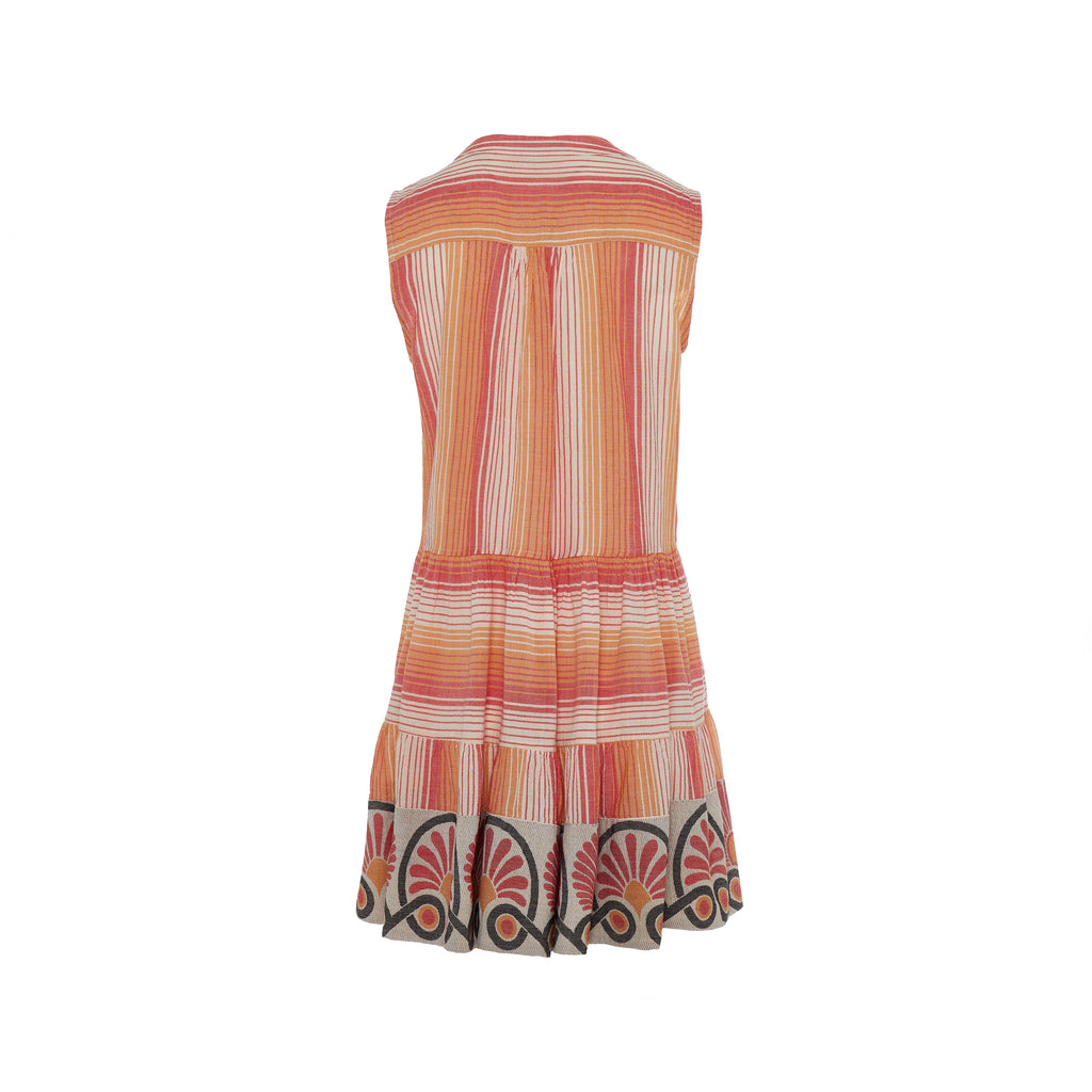 Ino Short Dress Red Orange