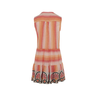 Ino Short Dress Red Orange