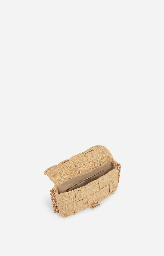 Moon Bag Medium Natural Raphia