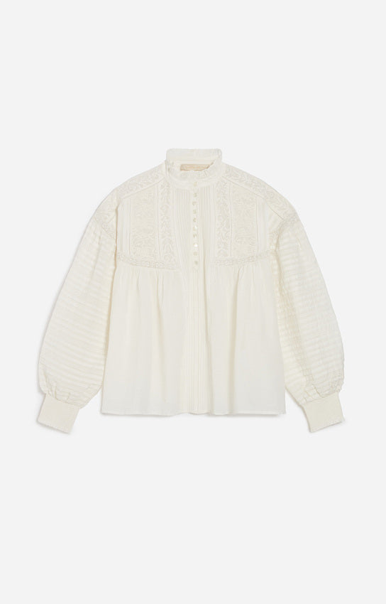 Dahlia Blouse White