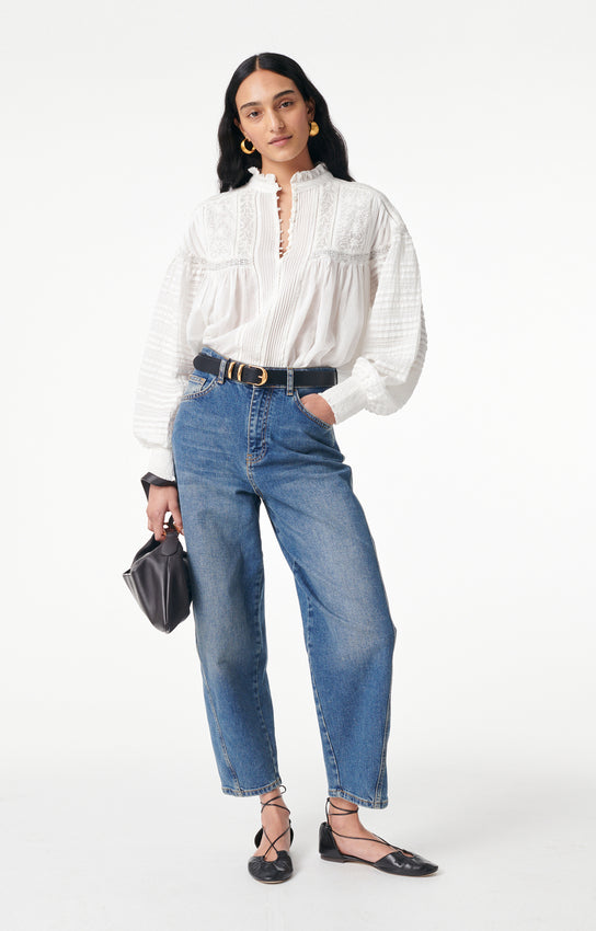 Dahlia Blouse White