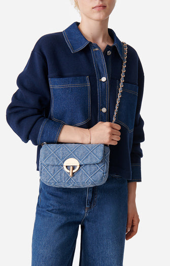 Moon Bag Medium Bleu Denim