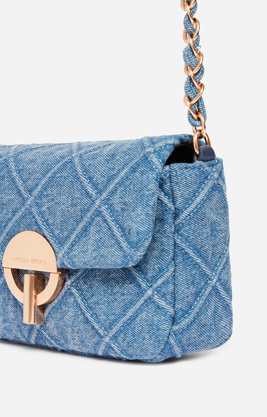 Moon Bag Medium Bleu Denim