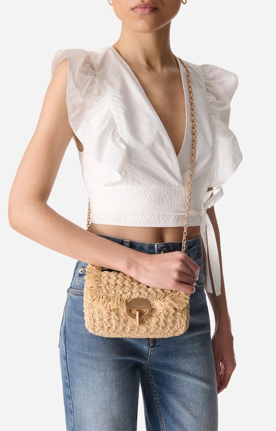 Moon Bag Small Raffia