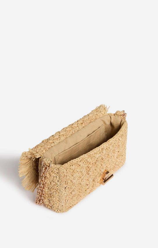 Moon Bag Small Raffia