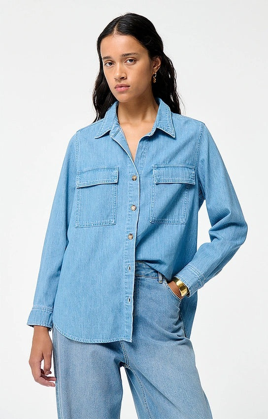 Dim Denim Shirt Bleu