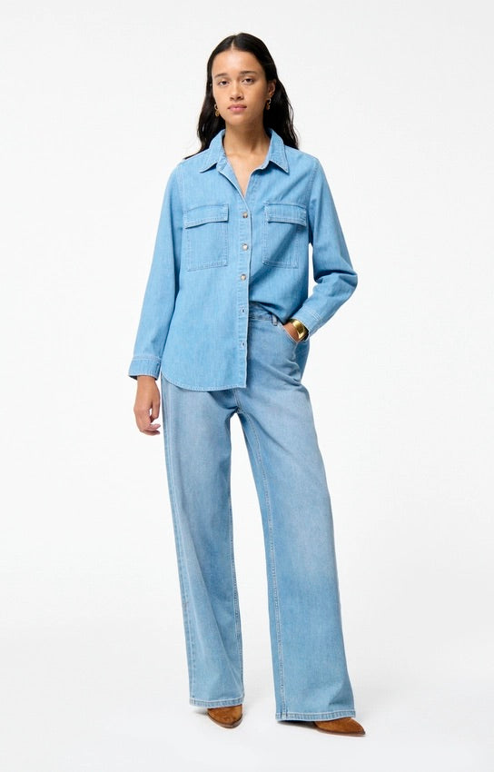 Dim Denim Shirt Bleu
