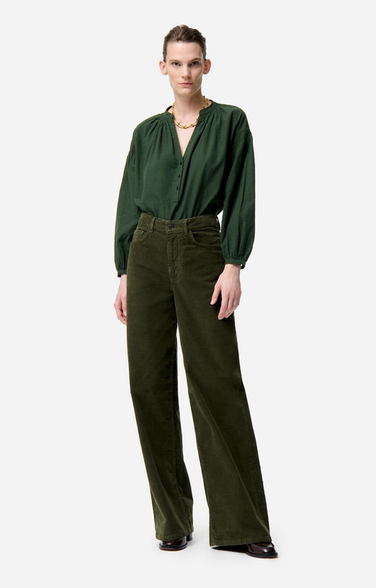 Nipoa Blouse Vert Fonce