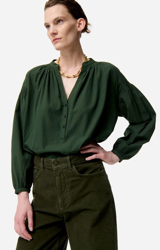 Nipoa Blouse Vert Fonce