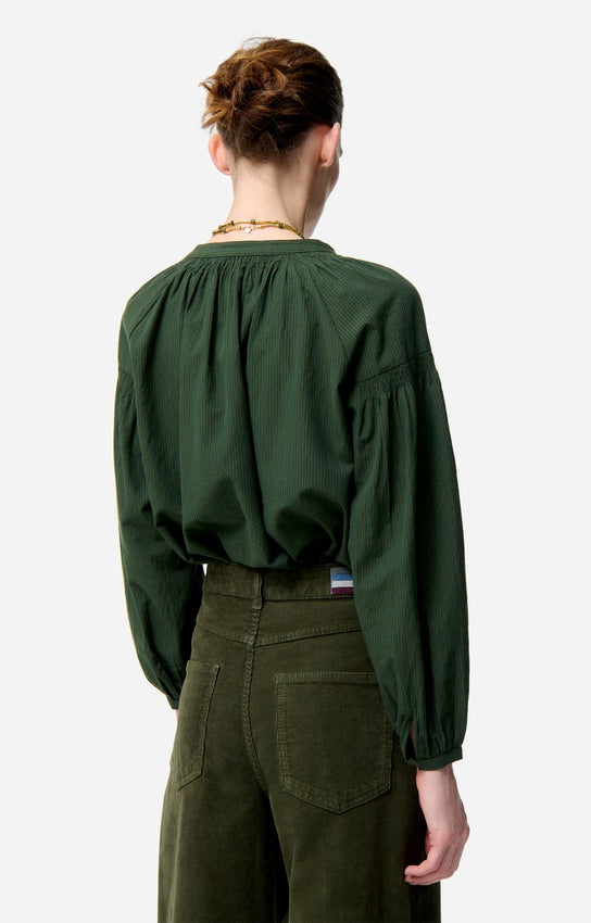 Nipoa Blouse Vert Fonce