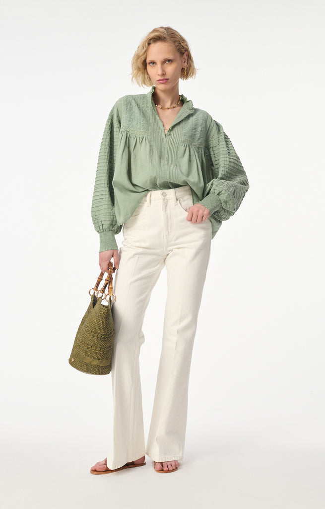 Dahlia Blouse Almond