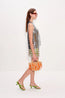 Zera Crochet Mini Skirt Moss Satellite Silver
