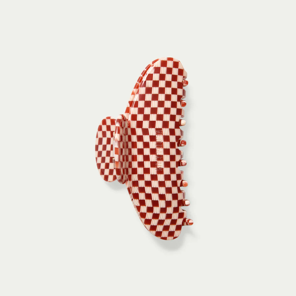 Grande Claw Clip Cherry Checkers