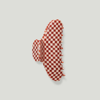 Grande Claw Clip Cherry Checkers