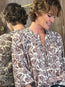 Florelle Long Sleeve Cotton Blouse Meadow