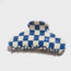 Grande Claw Clip Santorini Checkers