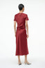 Marcel Silk Dress Sangria