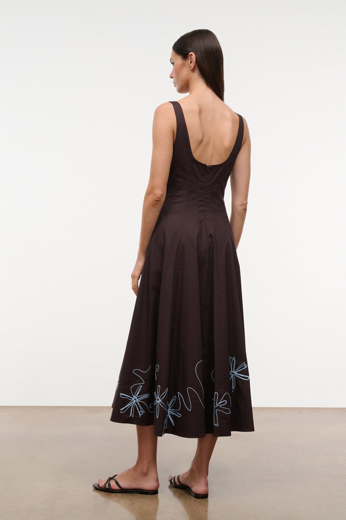 Wells Dress Earth Clarity Embroidery