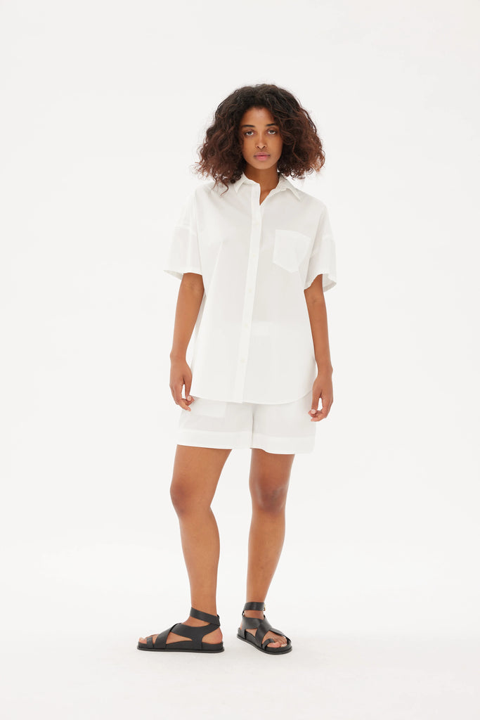 Chiara Mid Length Short White