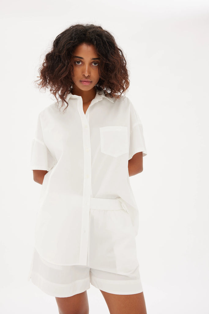 Chiara Mid Length Short White