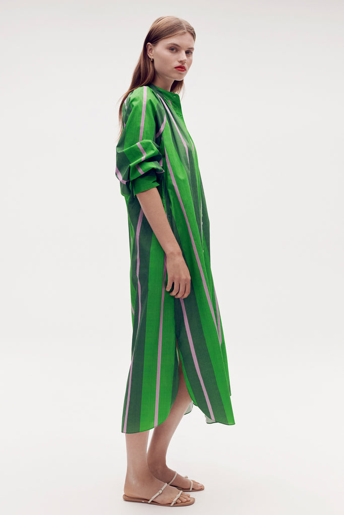 Calypso Stripe Shirt Dress