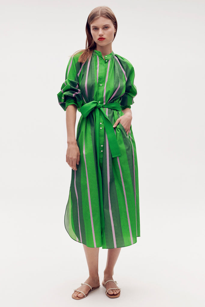 Calypso Stripe Shirt Dress