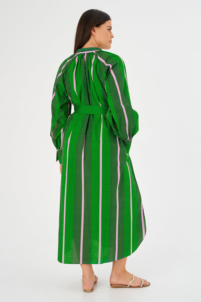 Calypso Stripe Shirt Dress