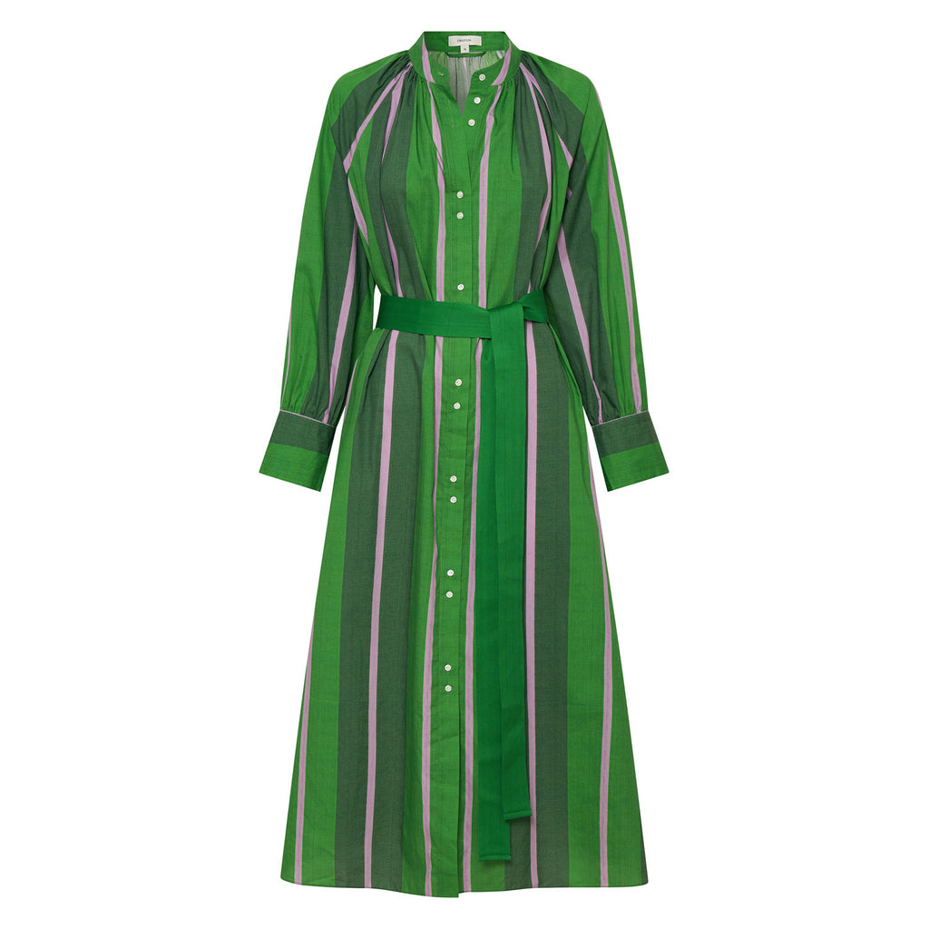 Calypso Stripe Shirt Dress