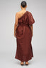 One Shoulder Dress Barn Red