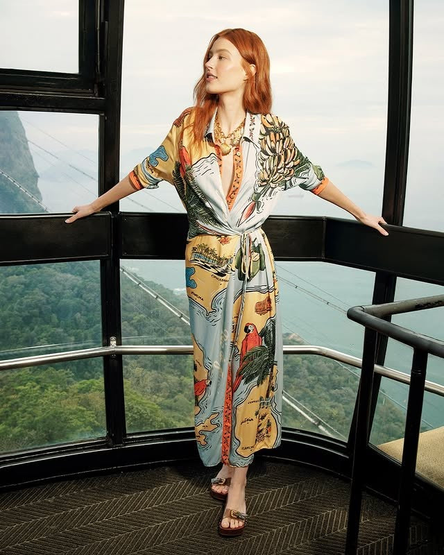 Beached Path Multicolour Maxi Dress
