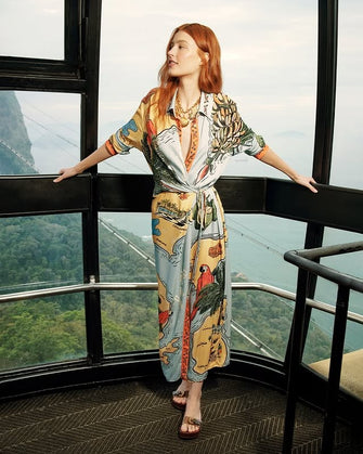 Beached Path Multicolour Maxi Dress