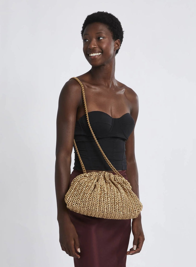 Game Crochet Bag Gold Glow