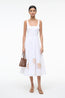 Wells Dress White Embroidery