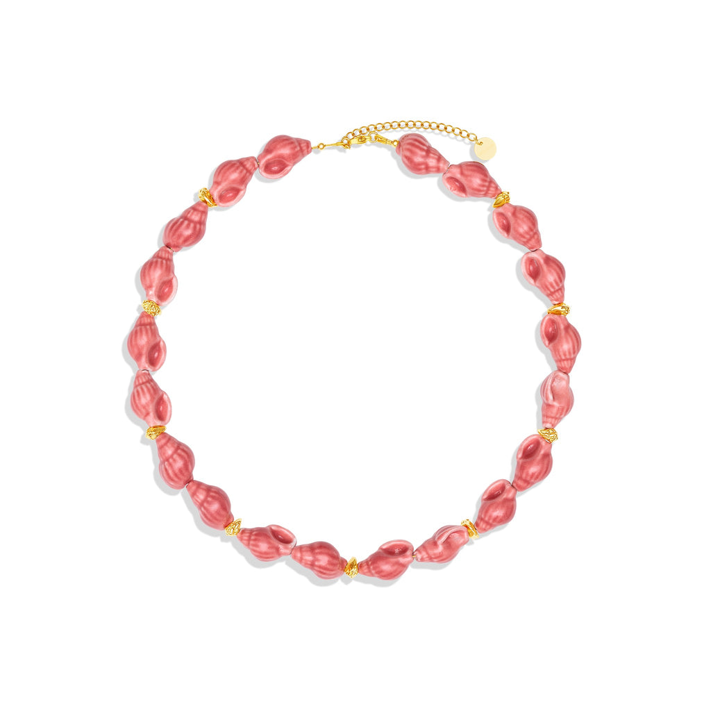 Cala Conch Shell Necklace Pink
